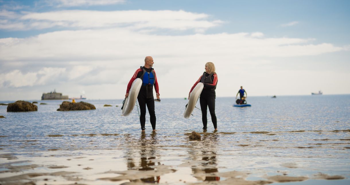 Paddleboarding on the Isle of Wight